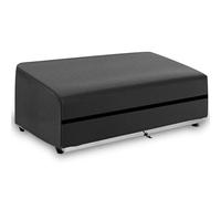 Housse de planche imperméable, taille 52 x 50 x 25 cm, housse coupe-vent Plancha Camping, Gaz avec cordon et bande de serrage, tissu Oxford 600D (52 x 50 x 25 cm, noir)