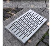 Housse de pluie en acier inoxydable 304 - Grille d'évacuation extérieure et bloqueur de débris pour douches et jardins - Protection contre les feuilles 600 x 400 x 30 mm, antirouille, protection