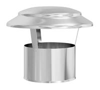 vidaXL Housse de pluie pour cheminée Argent 25 x 25 x 20 cm