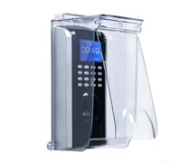 Housse de pluie transparente à rabat en plastique PC résistant aux intempéries pour interphone vidéo, clavier jusqu'à 8,6 cm de large, utilisation en extérieur