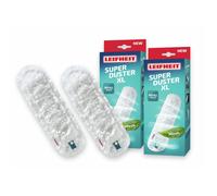 Housse de plumeau Leifheit 41256, housse de rechange lavable en microfibres 360° pour Superduster XL,solution écologique, lot de 2