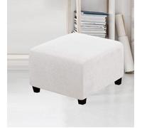 Housse de Pouf carrée Housse de ottomane Extensible Housse de Tabouret de Rangement Pliant carré Housse de Repose-Pieds ,