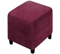 Housse de Pouf Ottomane Carré/Rectangulaire 35x35/40x40/60x60/100x100 Extensible, xxl Housses de Repose-Pieds en Jacquard Doux pour protéger Le Repose-Pieds, Housse de Pouf avec Fond élastique ( Color
