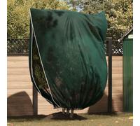 Housse de protection anti-gel pour plantes avec fermeture éclair - 2,4 x 2 m - Protection d'hiver pour plantes en tissu non tissé avec cordon de serrage - Couverture réutilisable pour plantes