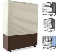 Housse de protection anti-poussière pour lit pliable, lot de 4, dimensions : 33,4 X 12,9 X 42,1 Inch. Étui de rangement pour lit pliable, accessoires pour le montage, la réparation et les loisirs