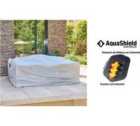 Housse de protection AquaShield Lounge carrée, 240x220xH70 cm Cordon de serrage avec 2 stoppeurs, bande élastique aux 4 coins 2x Active Air System