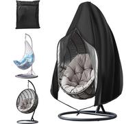 Housse de protection Benzoa® pour fauteuil suspendu – Tissu Oxford 210D avec revêtement PU, imperméable et résistant aux UV, dimensions 190 x 115 cm, avec cordon et fermeture éclair