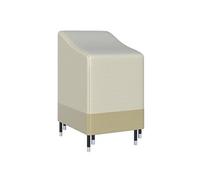 Housse de protection chaises de jardin empilables bâche étanche 70L x 90l x 115H cm oxford haute densité 600D beige café