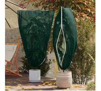 Housse de protection contre le gel pour plantes - vidaXL - Lot de 5 - Vert - 1,55 x 1 m - Tissu non tissé - Réutilisable