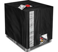 Housse de protection contre l'eau pour une capacité de 1 000 litres, couvercle transparent pour réservoir IBC aux dimensions 120 x 100 x 116 cm