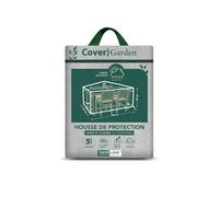 Housse De Protection Cover Garden Pour Table Rectangulaire 4-6 Personnes + Chaises, Avec Trépied - 190 X 120 X 70 Cm - Jardiline Multicolore