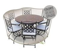 JARDILINE Housse de Protection Cover One pour Table Ronde + 6 chaises - Ø 160 cm