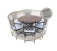 JARDILINE Housse de Protection Cover One pour Table Ronde + 6 chaises - Ø 160 cm