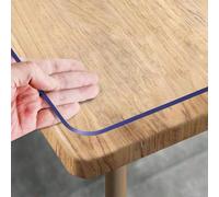 Housse de protection de table de café d'extérieur en PVC 0,25 mm, nappe de table, tapis de table, coussin de chaise en cristal, nappe de table de réunion de bureau, nappe de jardin, protecteur de tabl
