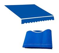 Housse de protection durable 100 % polyester - 4,9 x 3 m - Bleu - Pour terrasse, patio et jardin - Résistant aux intempéries - Protection UV - Facile à installer