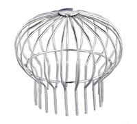 Housse de protection en acier inoxydable pour canalisation de toit et gouttières avec barrière en maille contre les feuilles et les rongeurs (160)