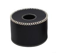 Housse de protection en cuir pour bouteille de gaz de camping, pour bouteilles de 230 g et 450 g, pour randonnée, barbecue, poêles, pochette de rangement noir, marron, blanc (S noir)