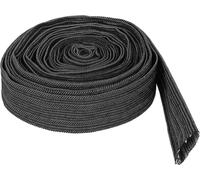 Housse de protection en nylon noire, diamètre 27 mm/106 pouces, longueur 75 m/25 pieds, housse de protection pour tuyau hydraulique Lastoorts.