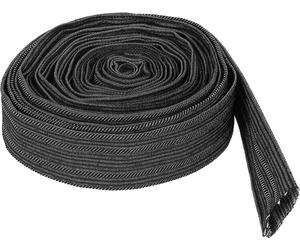 Housse de protection en nylon noire, diamètre 27 mm/106 pouces, longueur 75 m/25 pieds, housse de protection pour tuyau hydraulique Lastoorts.