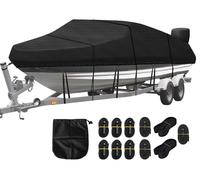 Housse de protection étanche pour bateau, en tissu Oxford 420D, adaptée à tous les types de météo, pour bateaux à coque en V, bateaux de pêche de 6 à 7 mètres (20-22 pieds)