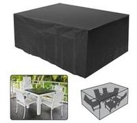 Housse De Protection Étanche Pour Meubles de Jardin Table Banc Extérieurs Bâche Couvercle Noir 210X140X80cm Noir G