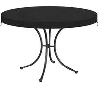 Housse de protection étanche Unyqoos® pour table de jardin, diamètre 122 cm, en polyester Oxford 420D avec revêtement PU, protection UV et sac de rangement