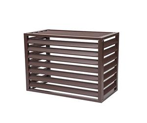 Housse de protection extérieure en aluminium résistant aux intempéries pour climatiseur - Antivol - Support autoportant idéal pour les unités extérieures et les grilles