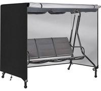 Housse de protection Famanu pour hamac balançoire - imperméable et résistante au vent, tissu Oxford 420D, noir (180 x 125 x 160 cm)