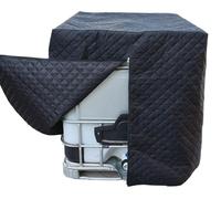 Housse de protection hivernale pour réservoirs IBC de 1 000 litres, protection contre le gel, 120 x 100 x 116 cm, housse à fermeture éclair pour réservoirs d'eau de 1 000 litres