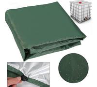 Housse de protection, housse résistante aux UV, housse pour conteneur IBC, 210D, 1 000 L, 120 x 100 x 116 cm, verte, pour réservoir IBC, conteneur, réservoir d'eau de pluie