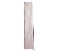 Mendler Housse de protection HWC pour parasol jusqu'à 3,5 m – fermeture éclair – crème/gris