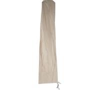 Housse de protection HWC pour parasol jusqu'à 4,3 m (3x3 m), housse de protection Cover avec fermeture éclair ~ crème