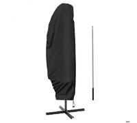 Linxor Housse de protection imperméable et anti-UV pour parasol déporté Noir – 3 tailles