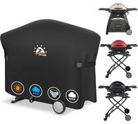 Housse de protection imperméable pour barbecue à gaz sur chariot, noire, 144 x 57 x 99 cm