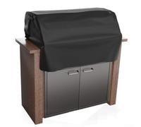 Housse de protection imperméable pour barbecue en tissu Oxford 210D - Protection solaire - Noir - Résistante aux intempéries - 81 x 66 x 61 cm ou 94 x 69 x 61 cm (81 x 66 x 61 cm)