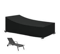 Housse de protection imperméable pour transat - Linxor - Noir - 210 x 75 cm