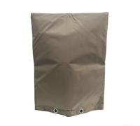 Housse de protection isolante anti-refoulement en tissu 420D robuste pour valve d'irrigation - Manchon résistant aux intempéries - 61 x 61 cm (café, 76,2 x 61 cm)