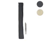 Housse De Protection Pour Parasols Jusqu'à 3m, P.Ex. Casoria/C57/Florida, Housse De Protection Fermeture Velcro, Polyester 240g/M² Gris Gris