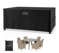 Housse de protection Kingsleeve® pour salon de jardin en Tissu Oxford, Taille 180x120x74cm - Bâche XL pour meubles de jardin