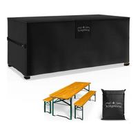 Housse de protection Kingsleeve® pour table et bancs de Jardin, Bâche de protection extérieur Tissu Oxford, 180 x 90 x 74 cm