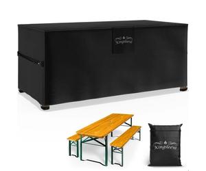 Housse de protection Kingsleeve® pour table et bancs de Jardin, Bâche de protection extérieur Tissu Oxford, 180 x 90 x 74 cm