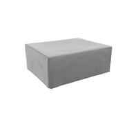 Housse de protection mobilier de jardin bâche étanche anti-UV PE haute densité gris