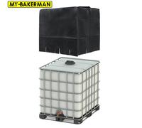 Housse de protection noire anti-poussière pour fourre-tout IBC, 275 gallons, pour réservoir d'eau IBC, palette, meubles de jardin 120x100x116cm Green