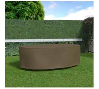 Nortene Housse de protection Covertop pour table ovale 230 x 130 x 70 cm Taupe