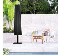 Linxor Housse de protection pour parasol – Imperméable et anti-UV – Noir – 3 tailles