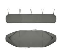 Housse de protection pour auvent Housse adaptable sur une toile de pergola | 420D Oxford Imperméable Bâche pour store banne pour Canopy Shelter De Terrasse Meubles(Gray,4m)