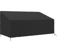 Housse de protection pour banc de jardin - 3-4 places - Extérieur - Imperméable - Tissu Oxford 600D avec revêtement hydrofuge - Noir