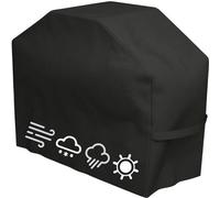 Housse de protection pour barbecue en Oxford 210D, résistante aux intempéries, noire, 145 x 61 x 117 cm, protection pour barbecue