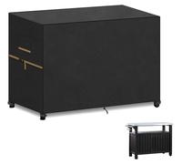 Housse de protection pour barbecue, résistante aux intempéries, adaptée à l'hiver, dimensions : 125 x 65 x 90 cm