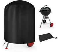 Housse de protection pour barbecue Unyqoos®, en polyester Oxford 210D imperméable, de dimensions Ø72 x H61 cm, adaptée aux barbecues à charbon, avec revêtement PU, coutures doubles et cordon de serrag